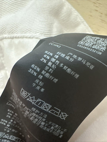 New ZZEGNA Men Slim Fit Jeans Pants White 38 US/54 Eu