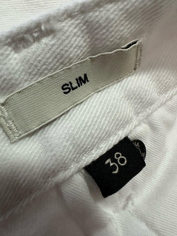 New ZZEGNA Men Slim Fit Jeans Pants White 38 US/54 Eu