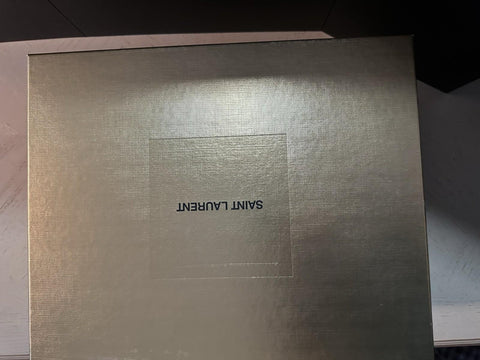 New $3800 Saint Laurent YSL SHEARLING AND LAMBSKIN Medium Shoulder Bag Beige