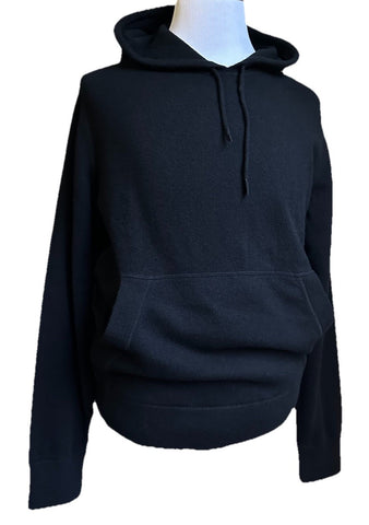 NWT $2490 ZEGNA Cashmere Hoodie Sweater Pullover Black 48 Eu ( S-M ) Italy