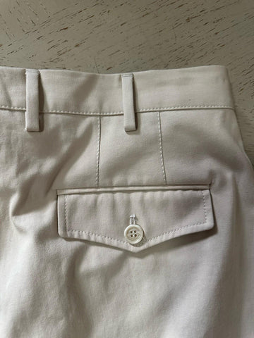NWT $695 Brunello Cucinelli Men Short Pants Ivory Size 52/36