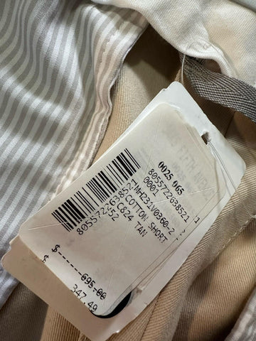NWT $695 Brunello Cucinelli Men Short Pants Ivory Size 52/36