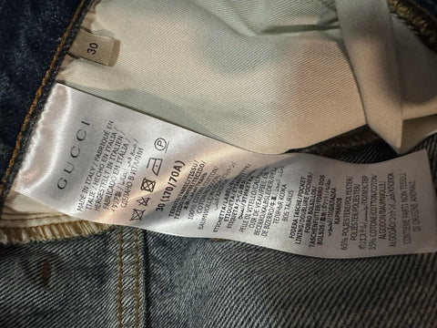 NWT $1100 Gucci Men Jeans Pants Blue Size 30 US 731507