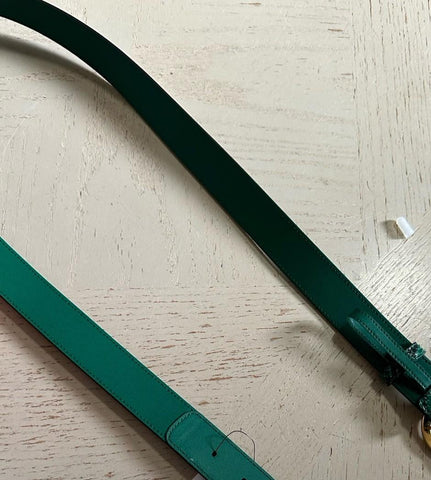 New $1450 Gucci Limited GG Python/Canvas Belt Green/Beige 105/42 414516