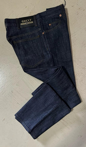 NWT $1200 Gucci Men Denim Jeans Pants DK Blue Size 29 ( Measured 30 )