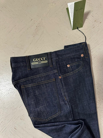NWT $1200 Gucci Men Denim Jeans Pants DK Blue Size 29 ( Measured 30 )