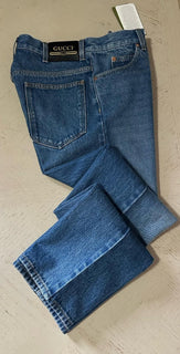 NWT $1180 Gucci Men Denim Jeans Pants Blue Size 31