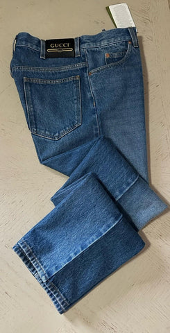 NWT $1180 Gucci Men Denim Jeans Pants Blue Size 31