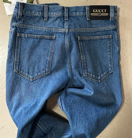 NWT $1180 Gucci Men Denim Jeans Pants Blue Size 31