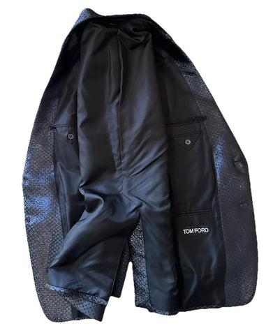 NWT $3970 TOM FORD Men Cooper Sport Coat Jacket Blazer Black 40R US/50R Eu