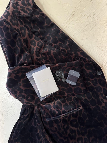NWT $7170 TOM FORD Men Velvet Sport Coat Jacket Blazer Black/Brown 42R US/52R Eu