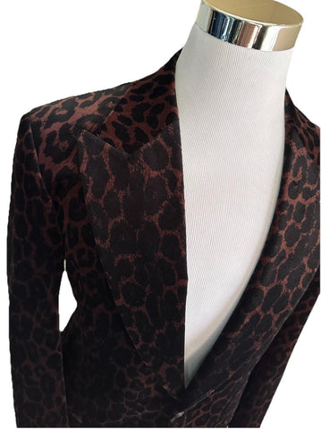 NWT $7170 TOM FORD Men Velvet Sport Coat Jacket Blazer Black/Brown 42R US/52R Eu