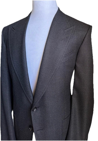 NWT $4630 TOM FORD Men Shelton Sport Coat Jacket Blazer Brown/Gray 44R US/54R Eu