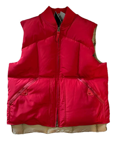 New $3150 TOM FORD Men Puffer Vest Gilet Red Size 52 Eu /L
