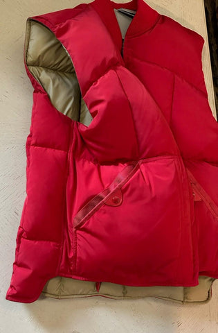 New $3150 TOM FORD Men Puffer Vest Gilet Red Size 52 Eu /L