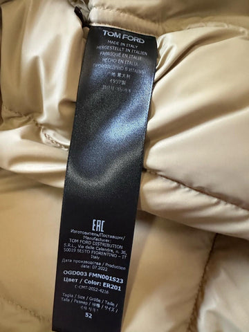 New $3150 TOM FORD Men Puffer Vest Gilet Red Size 52 Eu /L