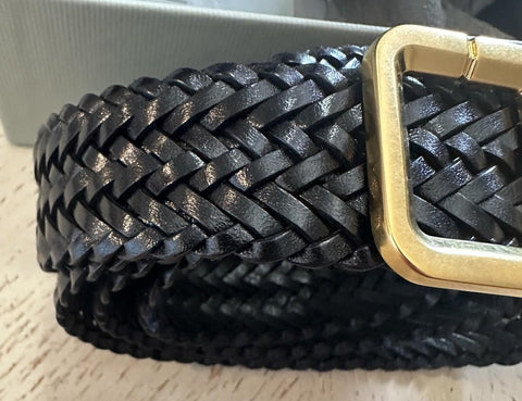 New $990 TOM FORD Mens Leather Belt Black 110/44 Italy