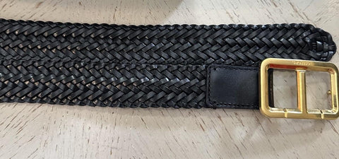 New $990 TOM FORD Mens Leather Belt Black 110/44 Italy