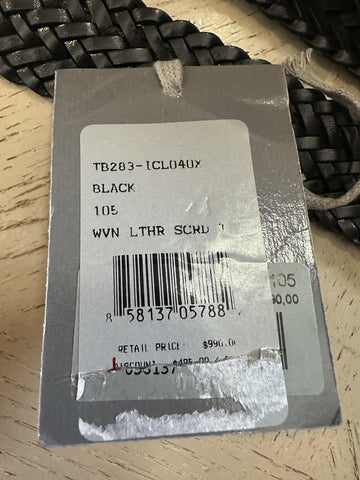 New $990 TOM FORD Mens Leather Belt Black 110/44 Italy