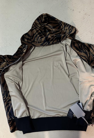 NWT  $1890 TOM FORD Men Track Jacket Black/Brown 50/M