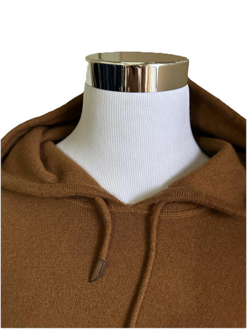 NWT $2490 ZEGNA Cashmere Hoodie Sweater Pullover cocoa brown 58 Eu/3XL Italy
