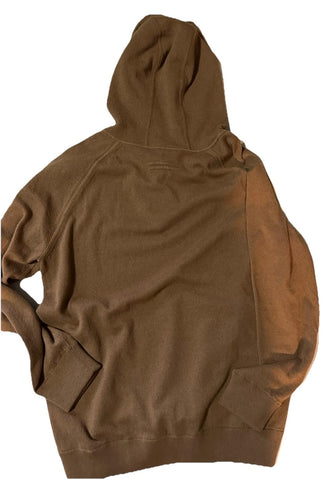 NWT $2490 ZEGNA Cashmere Hoodie Sweater Pullover cocoa brown 58 Eu/3XL Italy