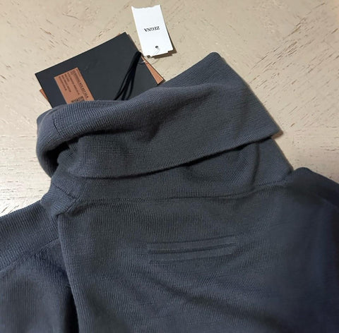 ZEGNA Couture Wool Turtleneck Sweater DK Gray 54 Eu ( XL ) New $1090 Italy
