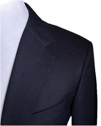 New Polo Ralph Lauren Men Iconic Doeskin Blazer Blazer Jacket Navy 46L/56L Italy