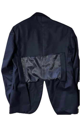 New Polo Ralph Lauren Men Iconic Doeskin Blazer Blazer Jacket Navy 46L/56L Italy