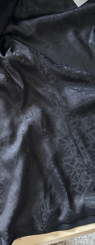 New $4390 Ralph Lauren Purple Label Embellished Stretch Wool Blazer Black 8 US