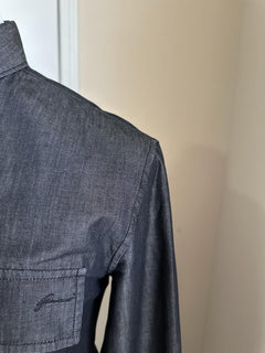 Gucci Men’s Long Sleeve Shirt charcoal blue-gray Size 50 Eu/M