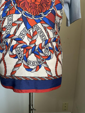 Gucci Men’s GG Print Short Sleeve Shirt Blue/Multi Size 48/M