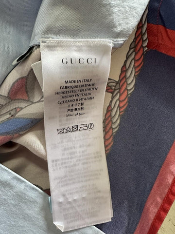 Gucci Men’s GG Print Short Sleeve Shirt Blue/Multi Size 48/M