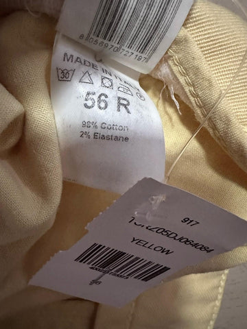 ISAIA Straight Jeans Pants Yellow size 56 Eu/40 US New $750