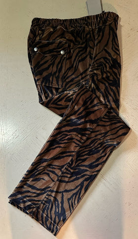 New $1590 TOM FORD Men  Drawstring Track Pants Black/Brown Size 54 Eu/38 Italy