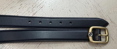 New Gucci Men Leather belt GG Buckle Black 105/42 768409  display picture 3