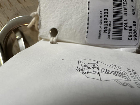 New $980 Brunello Cucinelli Men Suede Belt LT Brown 95/38 Italy