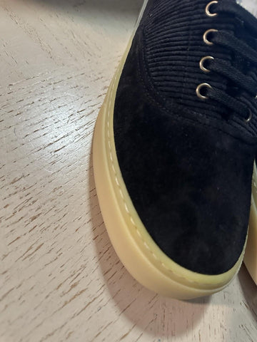 NIB $950 Brunello Cucinelli Men’s Suede Sneakers Shoes Black 8 US/41 Eu