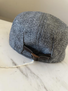 NWT Brunello Cucinelli Men Cucinelli Print Flat Cap Hat Gray Size M