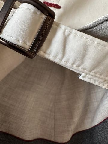 NWT Brunello Cucinelli Men Logo Print Baseball Cap Hat Off White Size M