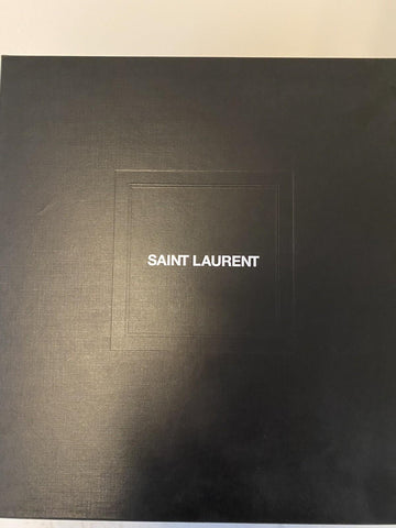 NWT $995 Saint Laurent Men Shaggy Felt Fedora Hat Black Size S Italy