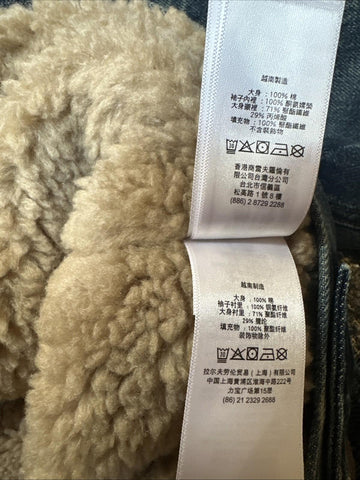 Polo Ralph Lauren Men Faux-Shearling-Lined Denim Jacket Blue Size S