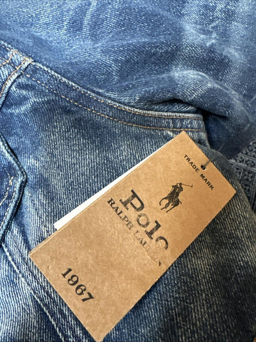 Polo Ralph Lauren Men Faux-Shearling-Lined Denim Jacket Blue Size S