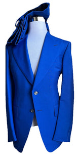 NWT $6950 TOM FORD Men Atticus Suit Royal Blue 44 US/54 Eu Italy