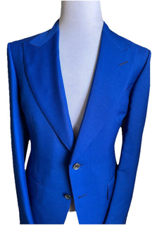 NWT $6950 TOM FORD Men Atticus Suit Royal Blue 44 US/54 Eu Italy