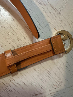 Gucci Women Leather GG Belt Brown Size 120/48 NIB 690557