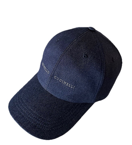 NWT Brunello Cucinelli Men Baseball Cap Hat Navy Size L