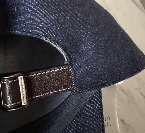 NWT Brunello Cucinelli Men Baseball Cap Hat Navy Size L