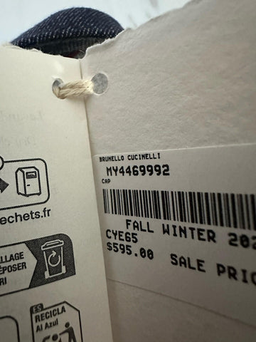 NWT Brunello Cucinelli Men Baseball Cap Hat Navy Size M