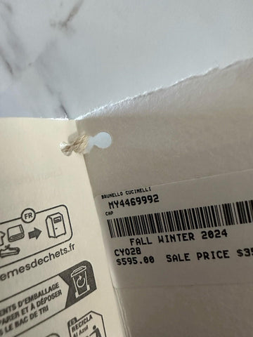 NWT Brunello Cucinelli Men Baseball Cap Hat Dark Gray Size M